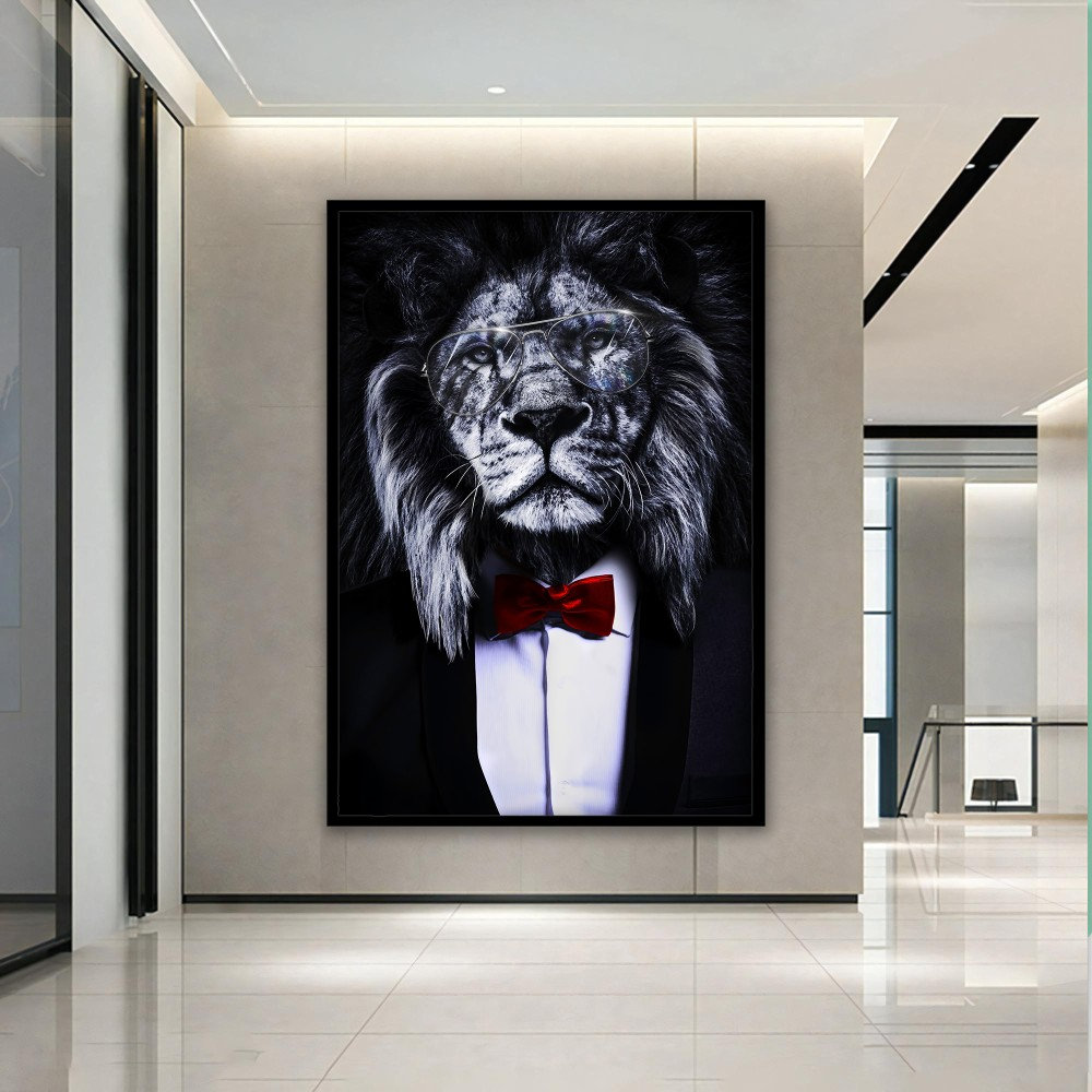 Lion Wall Art, Lion Canvas